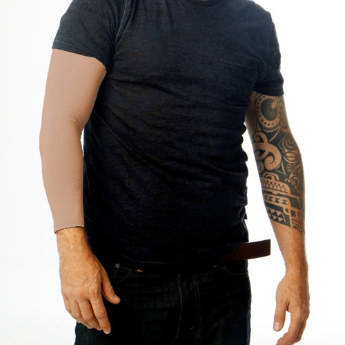 Ink Armor Tattoo Cover Up Sleeve - Full Arm (Suntan)