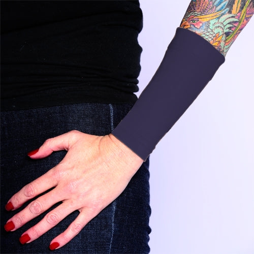 Ink Armor Tattoo Cover Up Sleeve - Forearm 6 in. (Dark Navy)