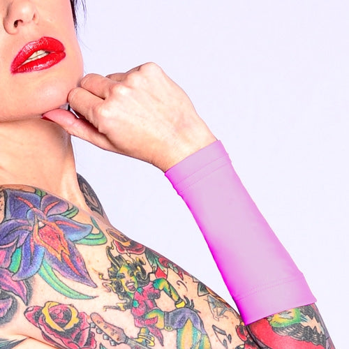 Ink Armor Tattoo Cover Up Sleeve - Forearm 9 in. (Pink)