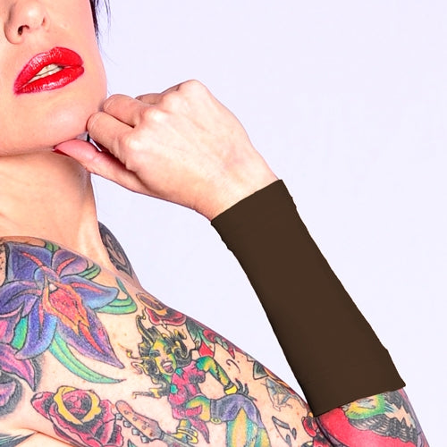 Ink Armor Tattoo Cover Up Sleeve - Forearm 9 in. (Brown)