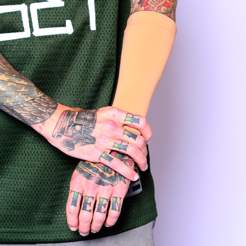 Ink Armor Tattoo Cover Up Sleeve - Forearm 9 in. (Pink)