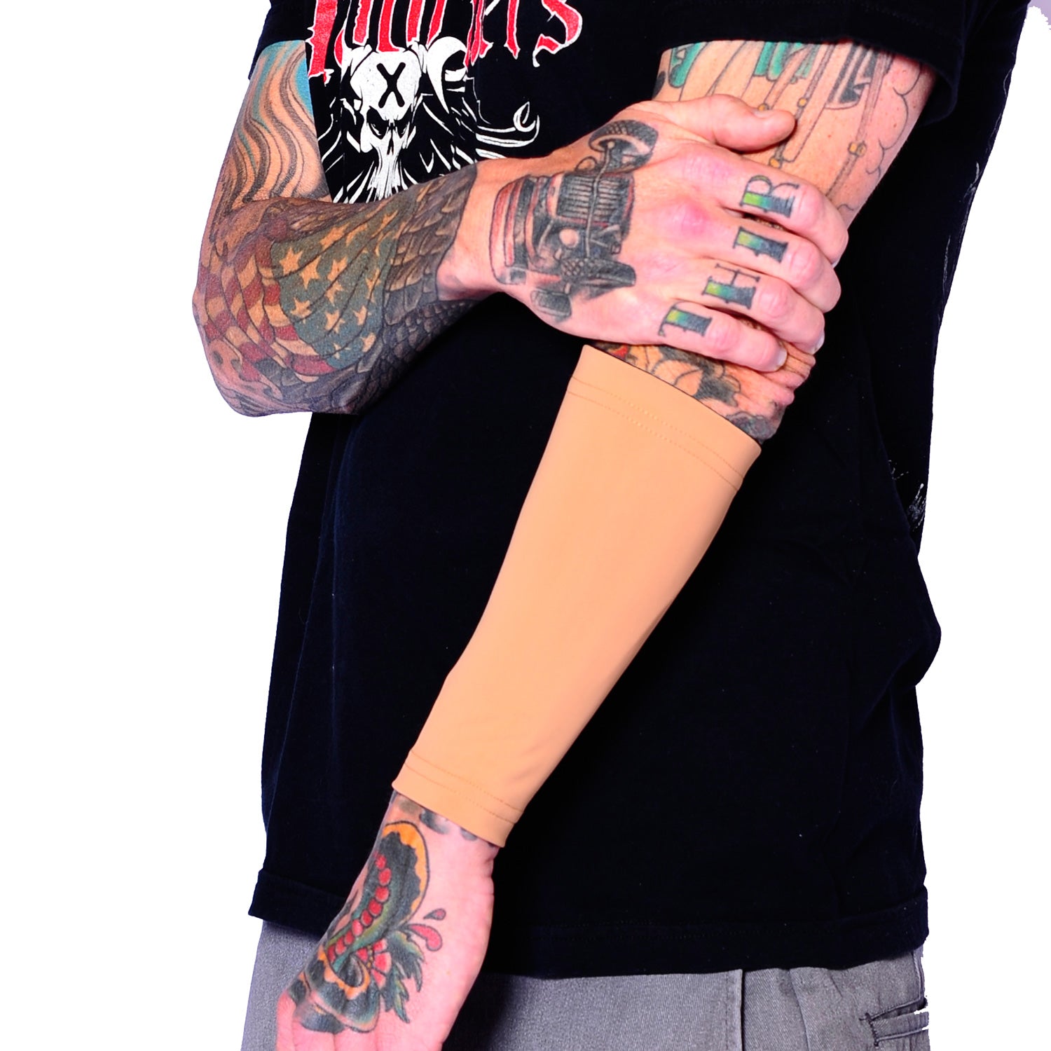 Ink Armor Tattoo Cover Up Sleeve - Forearm 9 inch (Light)