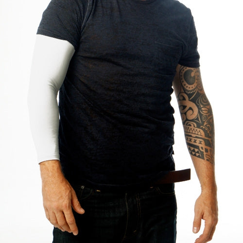 Ink Armor Tattoo Cover Up Sleeve - Full Arm (White)