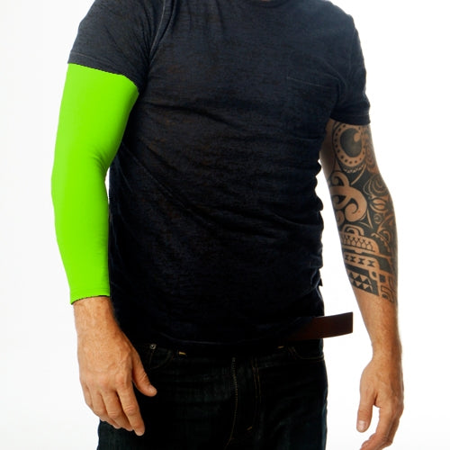 Ink Armor Tattoo Cover Up Sleeve - Full Arm (Neon Green)