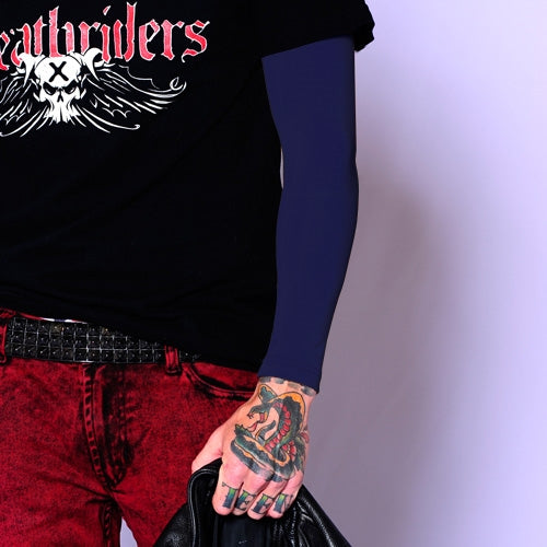 Ink Armor Tattoo Cover Up Sleeve - Full Arm (Dark Navy)