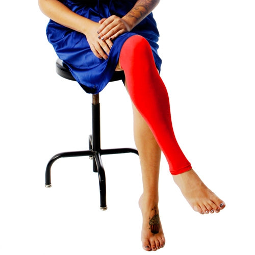 Ink Armor Tattoo Cover Up Sleeve - Full Leg (Red)