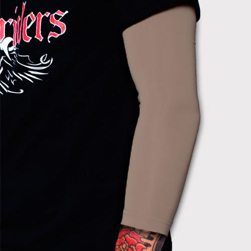 Ink Armor Tattoo Cover Up Sleeve - 3/4 Arm (Cappuccino)