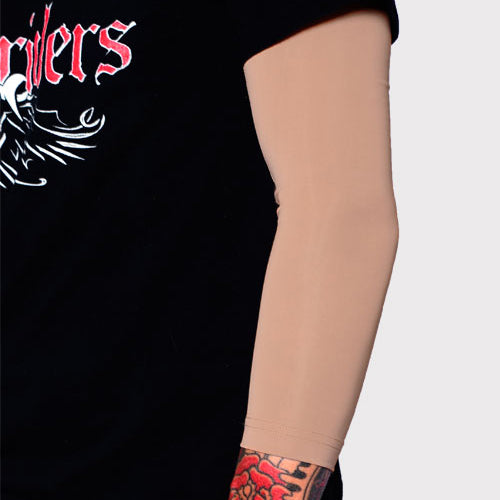 Ink Armor Tattoo Cover Up Sleeve - 3/4 Arm (Suntan)