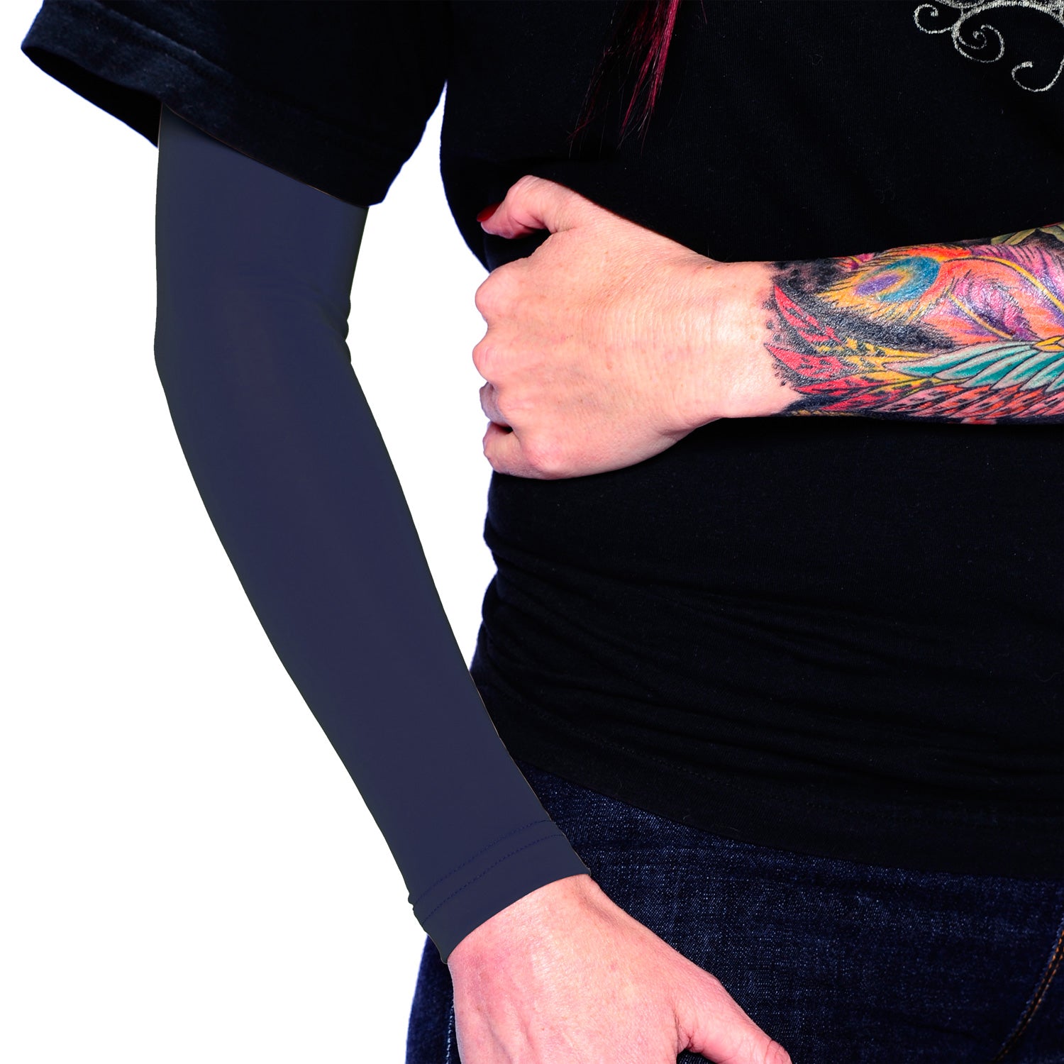 Ink Armor Tattoo Cover Up Sleeve - Full Arm Sleeve (Dark Navy)