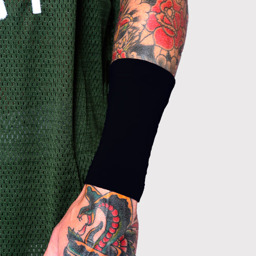 Ink Armor Tattoo Cover Up Sleeve - Forearm 6 inch (Black)