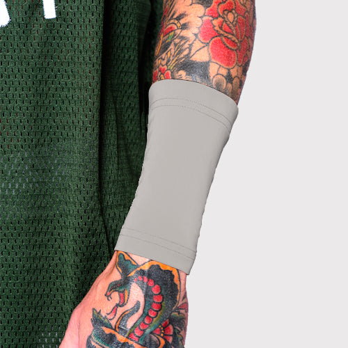 Ink Armor Tattoo Cover Up Sleeve - Forearm 6 inch (Silver)