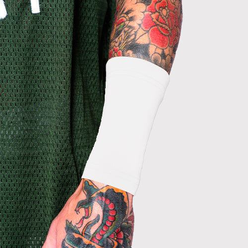 Ink Armor Tattoo Cover Up Sleeve - Forearm 6 inch (White)