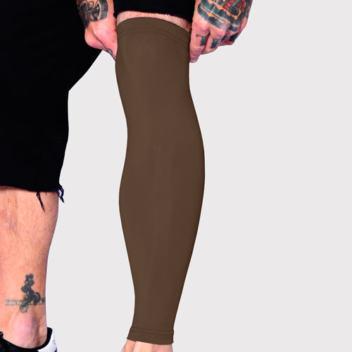 Ink Armor Tattoo Cover Up Sleeve - Full Leg (Brown)