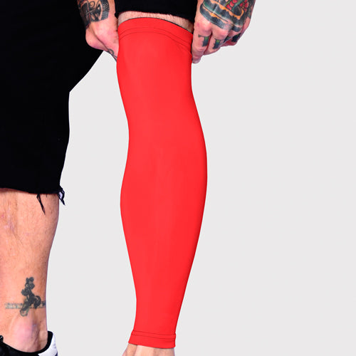 Ink Armor Tattoo Cover Up Sleeve - Full Leg (Red)