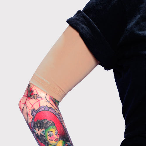 Ink Armor Tattoo Cover Up Sleeve - Half Arm (Suntan)