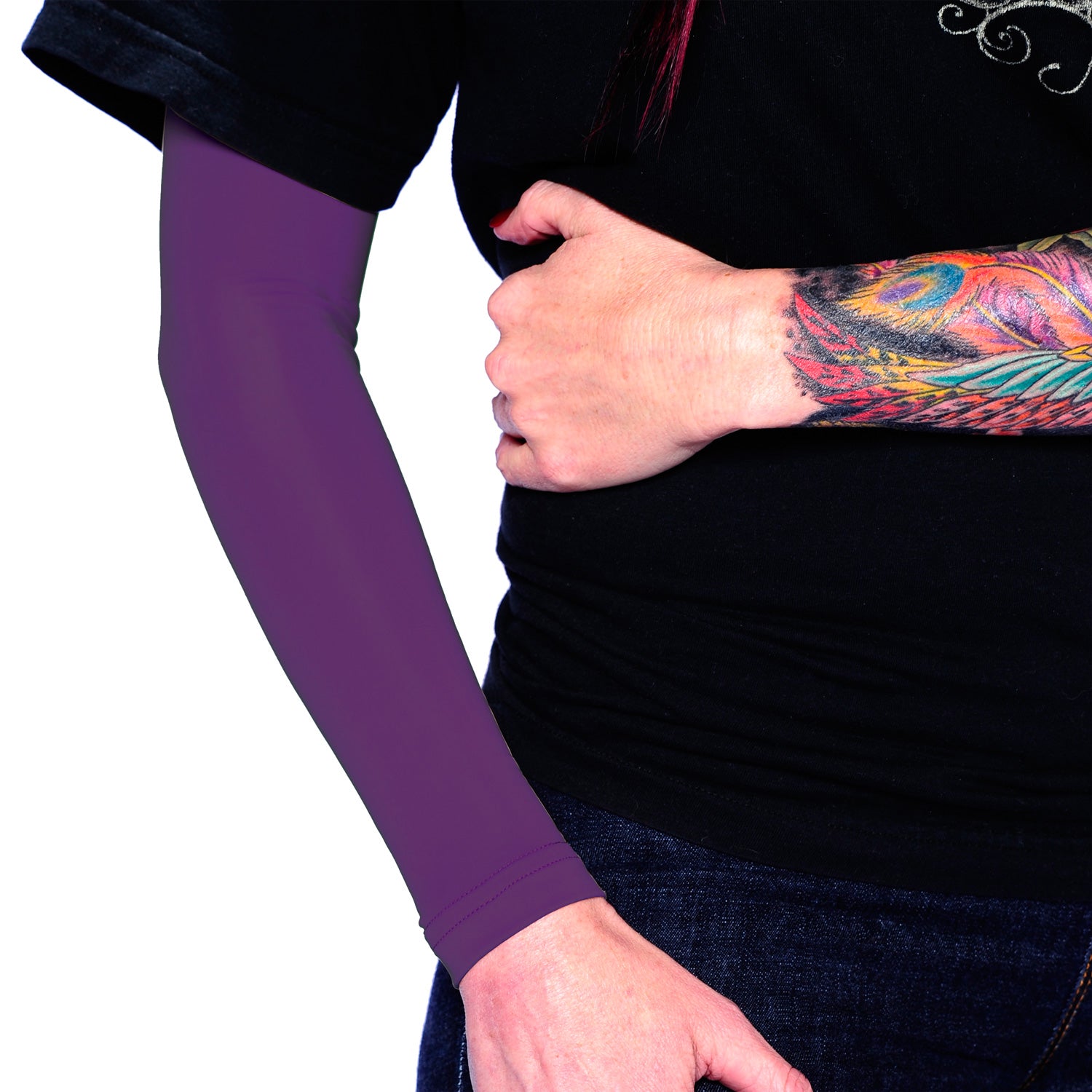 Ink Armor Tattoo Cover Up Sleeve - Full Arm Sleeve (Purple)