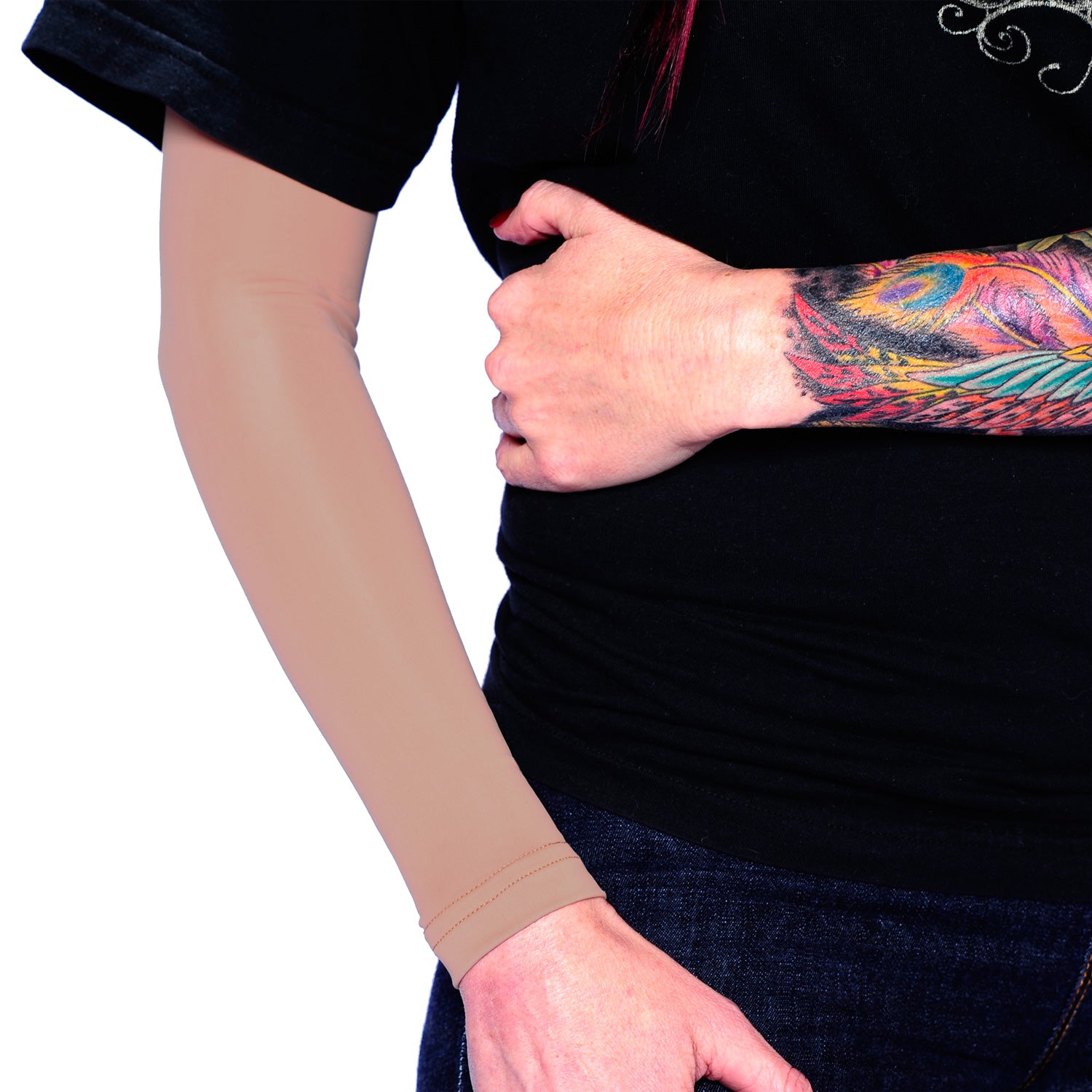 Ink Armor Tattoo Cover Up Sleeve - Full Arm Sleeve (Suntan)
