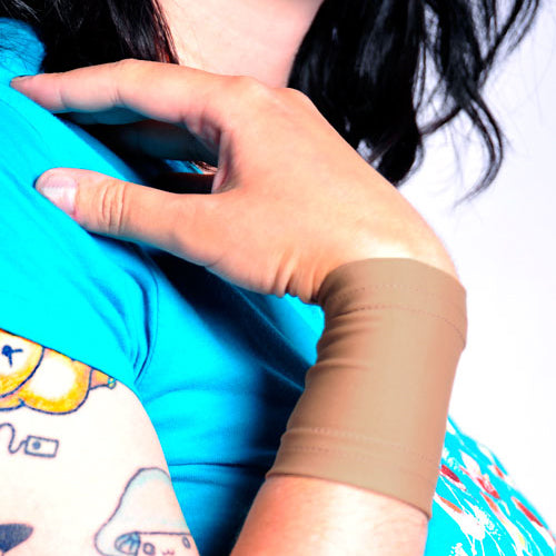 Ink Armor Tattoo Cover Up Sleeve - Wrist 3 inch (Suntan)