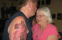 Tattoo Tribute to Family Battles with Breast Cancer