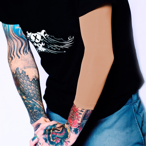 Ink Armor Tattoo Cover Up Sleeve - 3/4 Arm (Suntan)