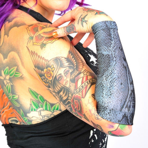 Dark Navy Nine Inch Forearm Sleeve to Conceal Tattoos
