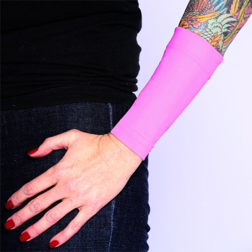 Ink Armor Tattoo Cover Up Sleeve - Forearm 6 in. (Pink)