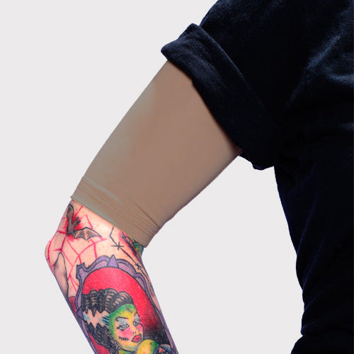 Ink Armor Tattoo Cover Up Sleeve - Half Arm (Cappuccino)