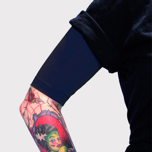 Ink Armor Tattoo Cover Up Sleeve - Half Arm (Dark Navy)
