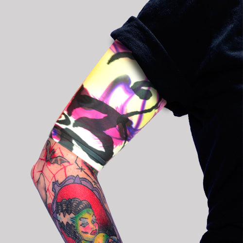 Ink Armor Tattoo Cover Up Sleeve - Half Arm (Island Dark)