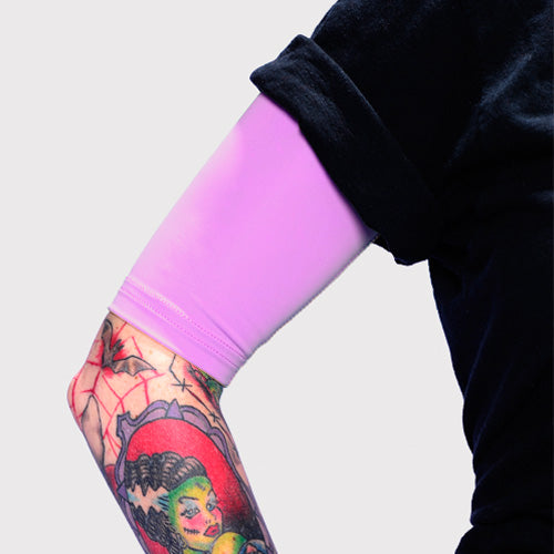 Ink Armor Tattoo Cover Up Sleeve - Half Arm (Pink)