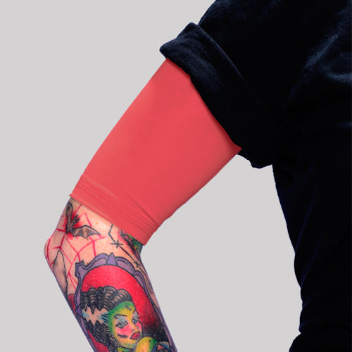 Ink Armor Tattoo Cover Up Sleeve - Half Arm (Red)