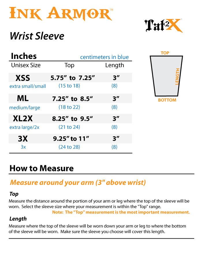 White 3 Inch Wrist Tattoo Cover Up | Ink Armor is U.S. Made | Tat2X